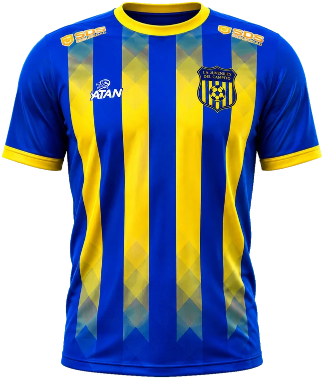 Camiseta de Juveniles del Campito fabricada por ATAN, sublimado total