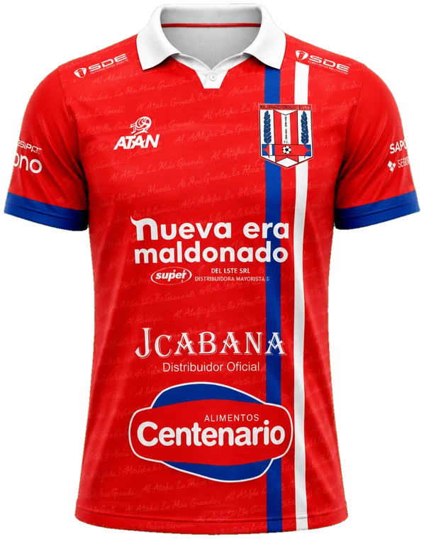 Camiseta de Artigas Juniors fabricada por ATAN, sublimado total