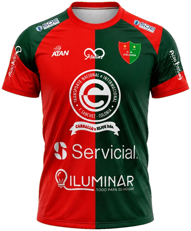 Camiseta de Club Atlético Colonia – Florencio Sánchez fabricada por ATAN, sublimado total