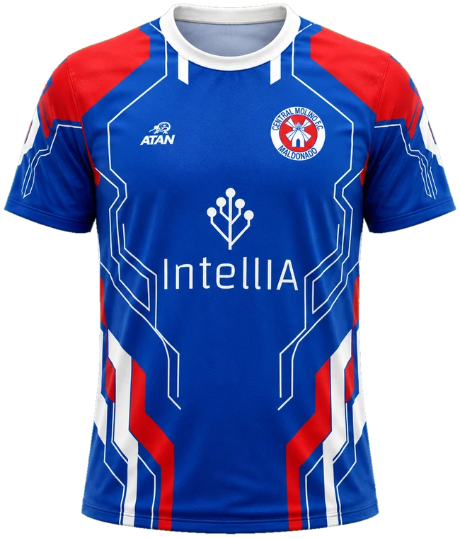Camiseta de Central Molino Sub 15 fabricada por ATAN, sublimado total